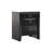 Elegant Black Nightstand With Drawers-1749157870