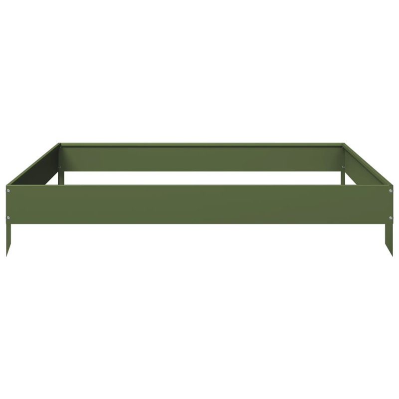Aryonna Planter Box, Olive Green, 7.28" H x 39.37" W x 39.37" D