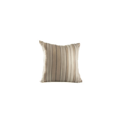 Housse de coussin en coton rayé