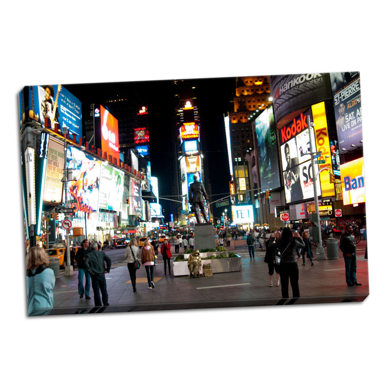 « times square i », reproduction de photo sur toile tendue