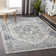 Gisbelle Oriental Grey/Navy Area Rug