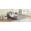 Lit plateforme en bois avec tête et pied de lit-2054241884-2054241883