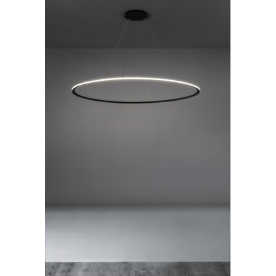 Lustre circulaire unique en forme de roue à DEL à 1 lumière