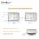 18" L x 14" W Undermount White Ceramic Rectangle Sink Under Counter Basin Bathroom Sink