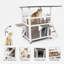 Maison pour chat avec balcon