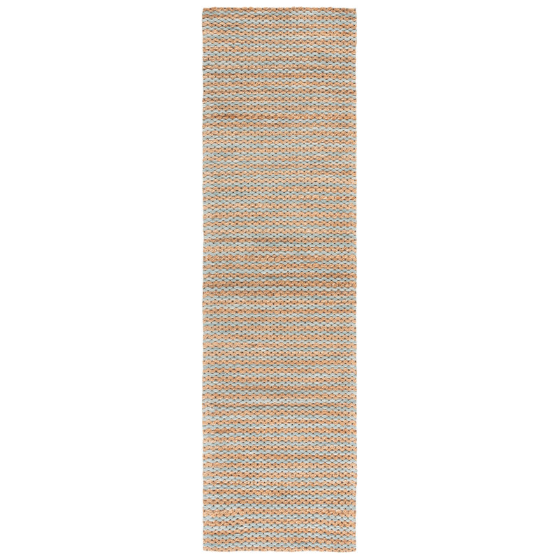 Martha Stewart 9526 Hand Tufted 40% Jute; 40% Wool; 20% Cotton Striped Rug, Runner 2'3" x 8'