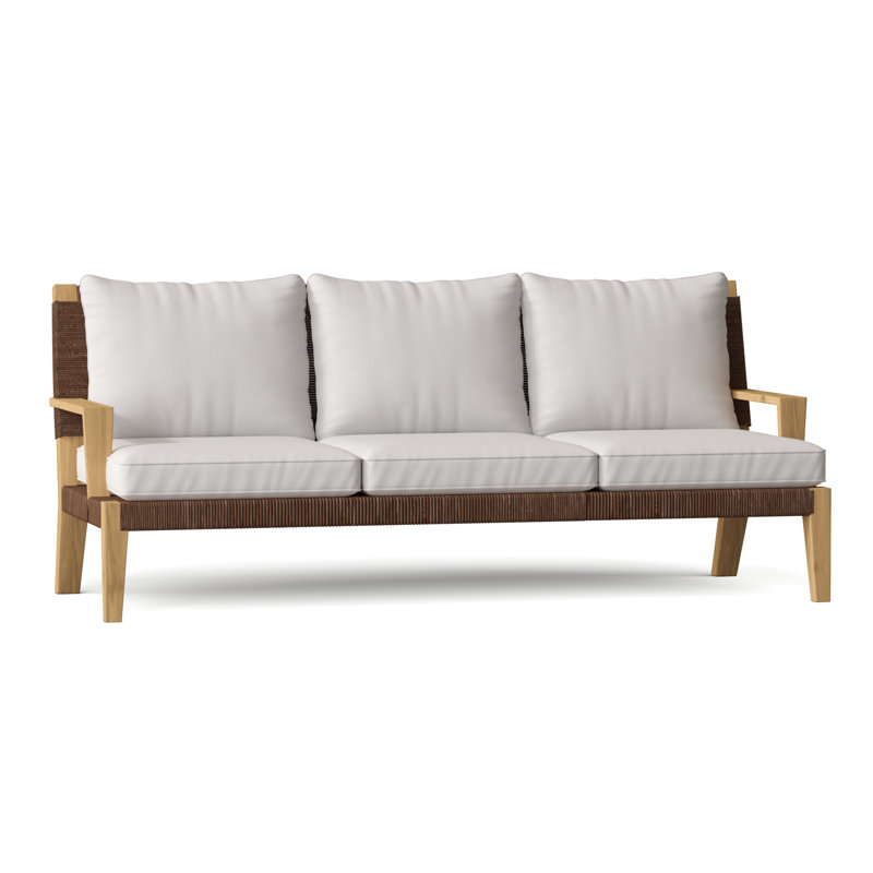 Hadley Outdoor 3 - Seat Patio Sofa, Hadley Hemp, Oat
