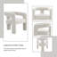 Ensemble de 2 chaises d'appoint Beige Boucle