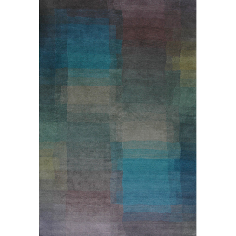 REFLECTIONS TEAL, Rectangle 9' x 12'