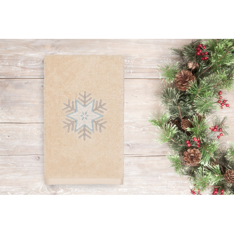 Christmas Midweight Hand Towel, Sand