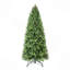 Arbre de Noël 7 pi avec 1375 pointes et 400 lumières DEL, branches mixtes en PVC + PE, structure à charnières pour une installation facile, support en métal pour un soutien solide-1496312137-1496312138