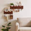 Wood Wall Organizer with Wall Baskets-640842204