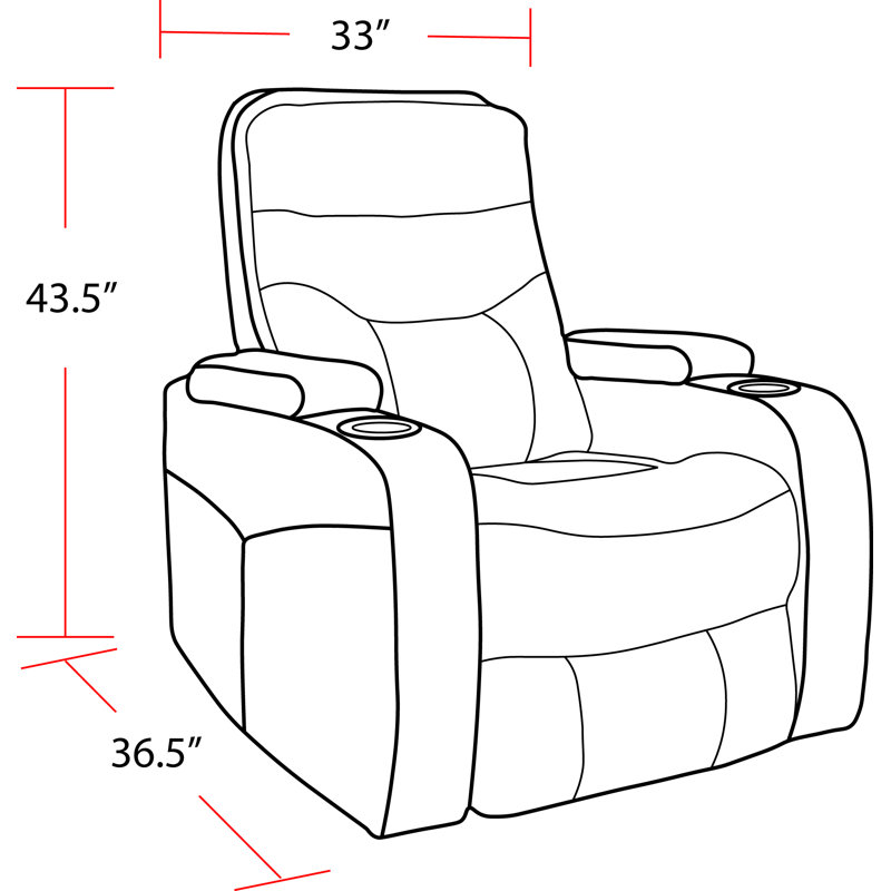 Fauteuil inclinable Daronda, Brun clair