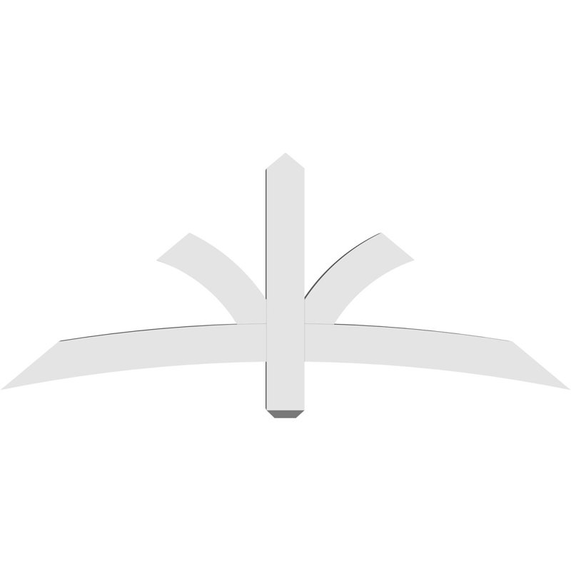 Support pour pignon Davenport, H 25 po x l 60 po (pas: 10/12), P 4 po x F 4 po, PVC