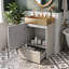 Meuble-lavabo autoportant de 20 po avec comptoir en acier inoxydable-1325454045