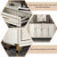 70.87" Cream Aluminum alloy Shoe Storage