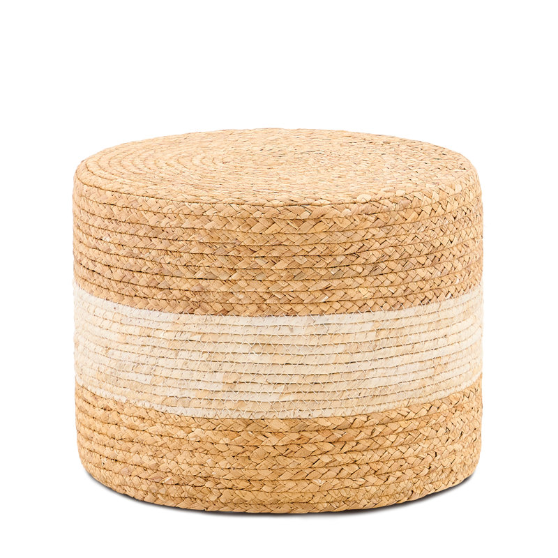 Repose-pieds artisanal en ruppie maritime naturelle - Décoration rustique durable pour maisons de style bohémien / campagnard