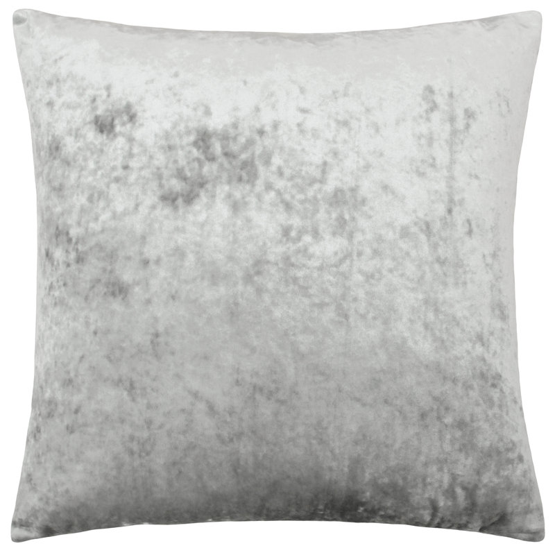 Verona Cushion, 55cm H x 55cm W x 10cm D, Square, Silver