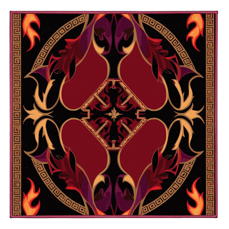 Golden Odyssey Rug, Square 7'