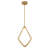 Lustre 8 lumières DEL or avec diffuseurs en silicone blanc-1387237213