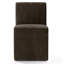 Chaises de salle à manger rembourrées avec roulettes cachées Modern Chenille-1139617562-1139617566