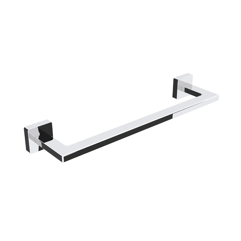 Dado 19.3" Wall Mounted Towel Bar, Polished Chrome, 1.6" H x 13.4" W x 3.2" D