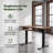 Lilja Electric Standing Desk with Keyboard Tray -473560488-521317853