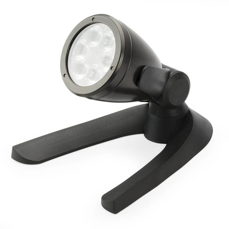 Black 6-Watt Waterproof LED Spotlight for Pond and Garden