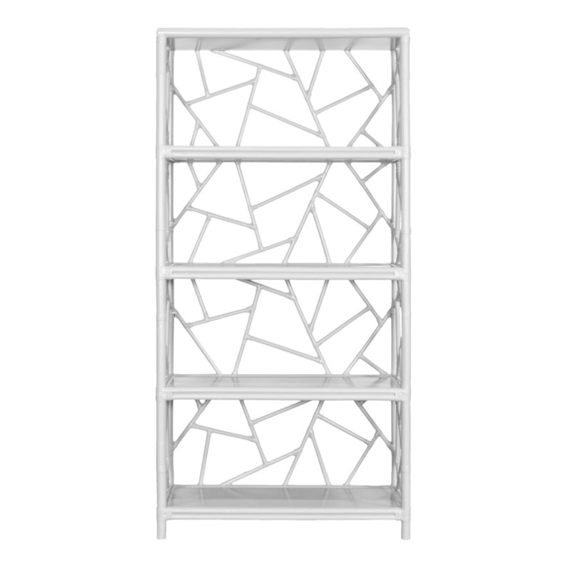 Tiffany 72"H x 36"W Etagere Bookcase, White