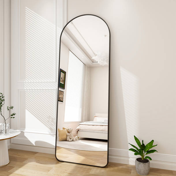 Latitude Run® Yiselle Rectangle Metal Floor Mirror | Wayfair