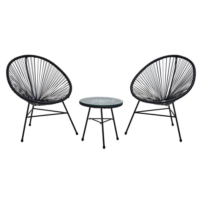 Kingsteignt 2 - Person Seating Group, Black
