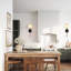 Metal Wall Sconce with Linen Shade