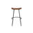 LuXeo Milano Steel Legs Barstool with Solid Wood Finish-82815398-82815400