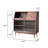 39.37" Tan Light Luxury Walnut Sideboard