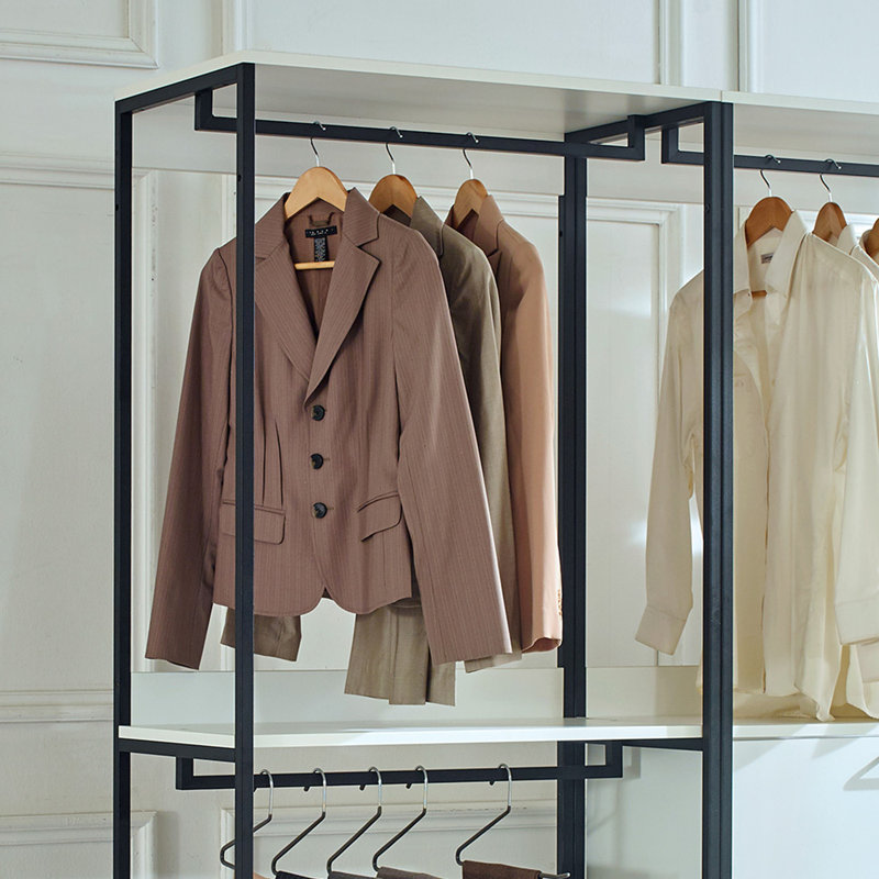 Freestanding Walk in Closet System with Metal Frame