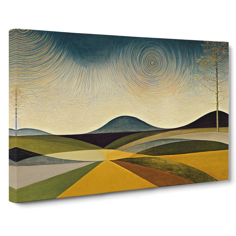 Showstopping Spring Meadow Landscape - Wrapped Canvas, 40cm H x 60cm W x 3cm D