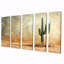 Minimalisme cactus dans le vent du désert II - Art mural floral cactus - ensemble de décoration murale traditionnelle-1567170543