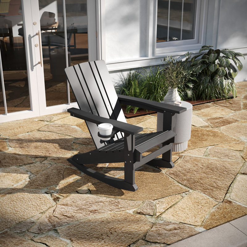 Chaise berçante Collis, gris