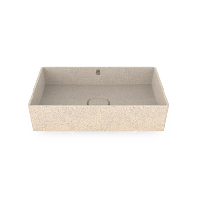 Woodio Cube60 15.75'' Wood Rectangular Bathroom Sink