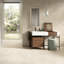 Tablette en métal X 47 po Carreau de porcelaine pour plancher et mur-132287329