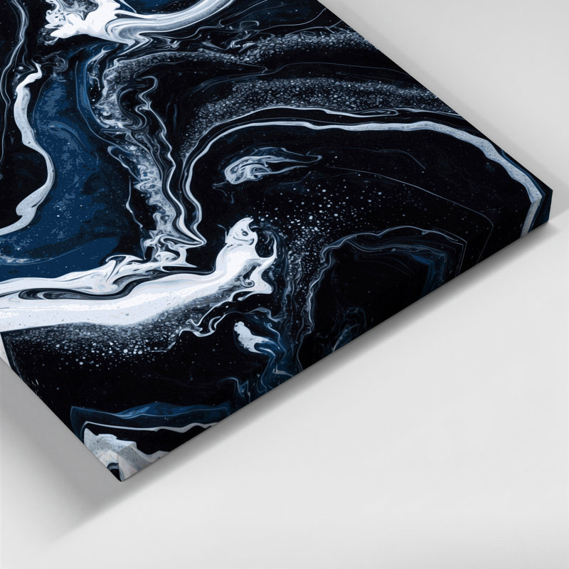 Abstrait art fluide sur toile grise 10, H 12 po x l 12 po