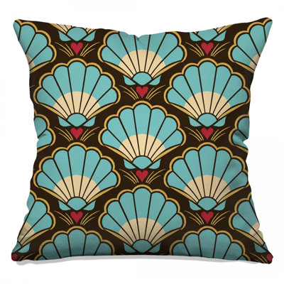 Coussins Scallop Shells Hearts