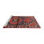 Tapis oriental rouge / rouille / bleus / brun / vert-1947827313