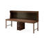 Bureau rectangulaire en bois massif brun noisette-2139134510