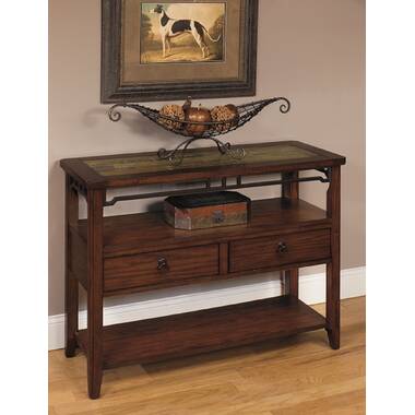 California Made Knotty Rustic Alder Wood Storage End Table with Drawer in  Rustic Coffee Finish, ODC Products