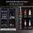24" Silver Beverage Refrigerator with French Doors 150-Can Capacity, Built-in or Freestanding Beer and Drink Cooler