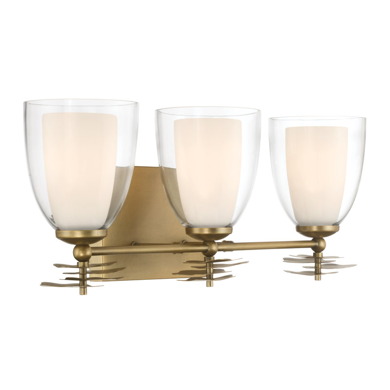 Meuble-lavabo 3 lumières 21,75 po Elowen, H 7,75 po x l 21,75 po x P 6 po, Trois lumières
