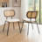 Bedran Vegan Leather Side Chair Dining Chair-519516346