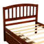 Lit stylé pour appartement, chambre d'amis, lit plateforme, lit de rangement en bois avec deux tiroirs-1840331003