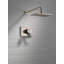 Ensemble de garniture de douche à double fonction Vero 17 Series avec pomme de douche à jet simple Touch-Clean, inoxydable, débit d'eau 2,0 GPM, (valve non incluse)-23851793
